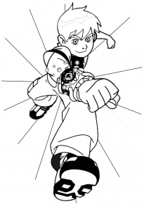 Ben 10 coloring pages for kids