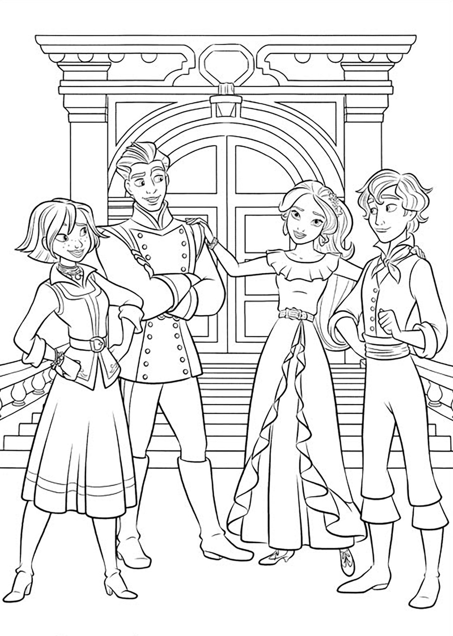 Coloring Pages Elena Avalor Sketch Coloring Page
